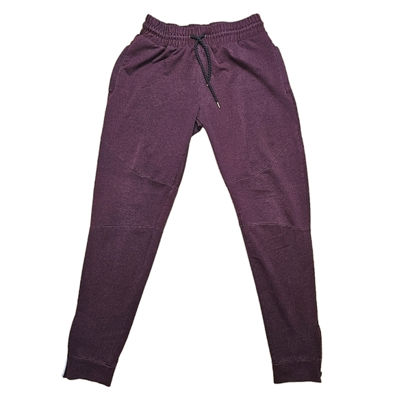 ALPHALETE Men's Sangria Heather Cuffed Stretch Knit Running Jogger - Picture 1 of 13